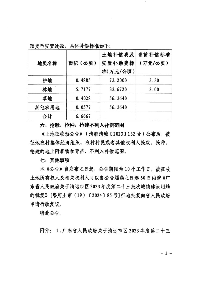 清遠市區(qū)2023年度第二十三批次城鎮(zhèn)建設用地征收土地公告（清府清城[2024]87號）_頁面_3.jpg